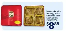 Walmart Mooncake with two egg yolks and lotus seed offer