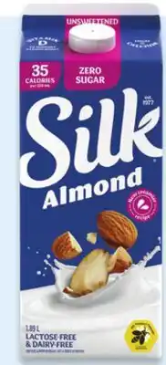Walmart Silk plant0based unsweetened or vanilla almond beverage offer