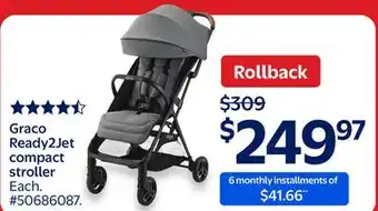 Walmart Graco Ready2Jet compact stroller offer