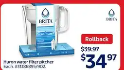 Walmart Huron water filter pitcher offer