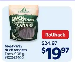 Walmart MeatyWay Duck Tenders offer