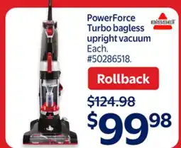 Walmart PowerForce Turbo bagless upright vacuum offer