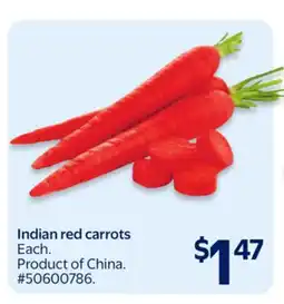 Walmart Indian red carrots offer