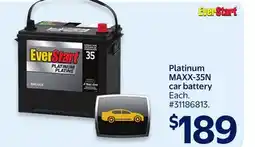 Walmart Platinum MAXX35N car battery offer