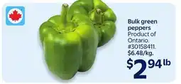 Walmart Bulk green peppers offer