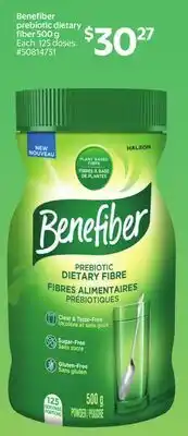 Walmart Benefiber prebiotic dietary fiber 500 g offer