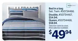 Walmart Bed in a bag offer