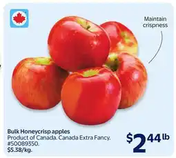 Walmart Bulk Honeycrisp apples offer