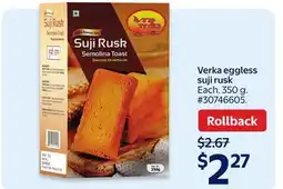 Walmart Verka Eggless Suji Rusk offer