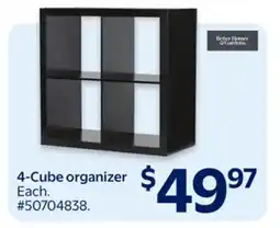 Walmart 4-Cube organizer offer
