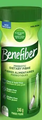 Walmart Benefiber prebiotic dietary fiber powder 248 g 62 doses offer