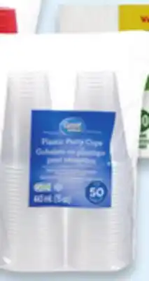 Walmart Great Value clear cups offer