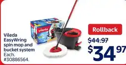 Walmart Vileda EasyWring spin mop and bucket system offer