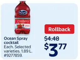 Walmart Ocean Spray cocktail offer