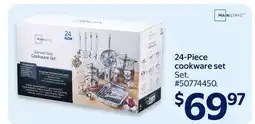 Walmart 24-Piece cookware set offer