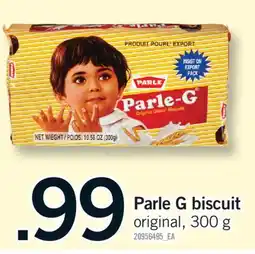 Fortinos PARLE G BISCUIT, 300 G offer