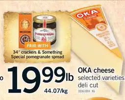 Fortinos OKA CHEESE offer