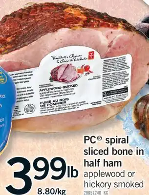Fortinos PC SPIRAL SLICED BONE IN HALF HAM offer