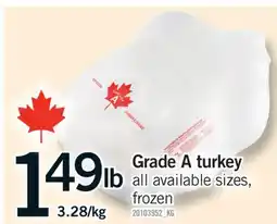 Fortinos GRADE A TURKEY offer