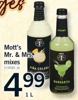 Fortinos MOTT'S MR. & MRS. MIXES, 1 L offer
