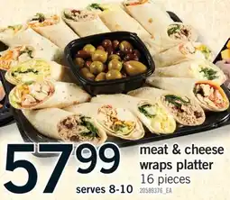 Fortinos MEAT & CHEESE WRAPS PLATTER, 16 pieces offer