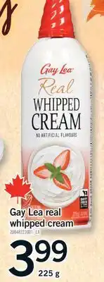 Fortinos GAY LEA REAL WHIPPED CREAM, 225 G offer