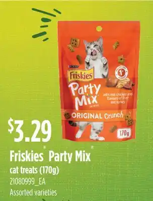 Fortinos FRISKIES PARTY MIX CAT TREATS (170G) offer