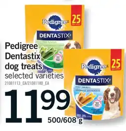 Fortinos PEDIGREE DENTASTIX DOG TREATS, 500/608 g offer