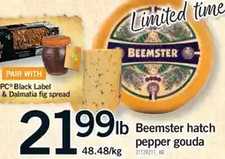 Fortinos BEEMSTER HATCH PEPPER GOUDA offer