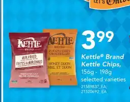Fortinos KETTLE BRAND KETTLE CHIPS, 156g - 198g offer