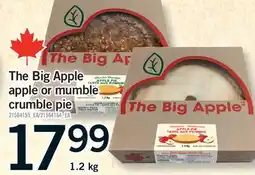 Fortinos THE BIG APPLE APPLE OR MUMBLE CRUMBLE PIE, 1.2 KG offer