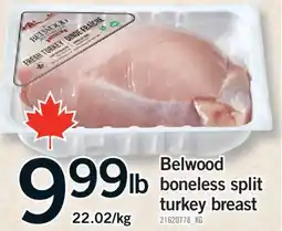Fortinos BELWOOD BONELESS SPLIT BONELESS SPLIT TURKEY BREAST offer
