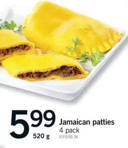 Fortinos JAMAICAN PATTIES 4 PACK, 520 G offer