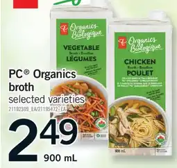Fortinos PC ORGANICS BROTH, 900 ML offer