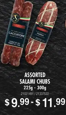 Fortinos ASSORTED SALAMI CHUBS, 225g - 300g offer