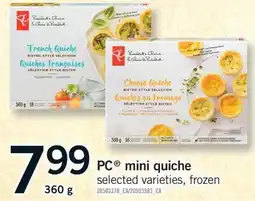 Fortinos PC MINI QUICHE, 360 g offer