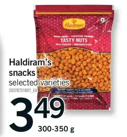 Fortinos HALDIRAM'S SNACKS, 300-350 g offer
