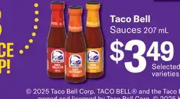 Fortinos TACO BELL SAUCES, 207 mL offer