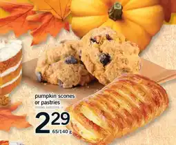 Fortinos PUMPKIN SCONES OR PASTRIES, 65/140 g offer