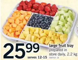 Fortinos LARGE FRUIT TRAY, 2.2 kg offer