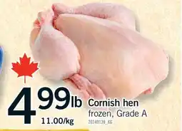 Fortinos CORNISH HEN offer