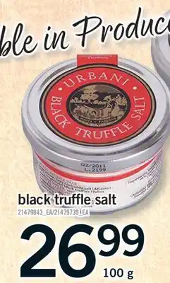 Fortinos BLACK TRUFFLE SALT, 100 g offer