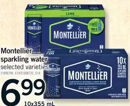 Fortinos MONTELLIER SPARKLING WATER, 10x355 mL offer