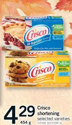 Fortinos CRISCO SHORTENING SHORTENING, 454 g offer