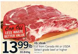 Fortinos RIB STEAK offer