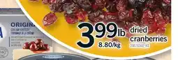 Fortinos DRIED CRANBERRIES offer