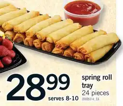 Fortinos SPRING ROLL TRAY, 24 pieces offer