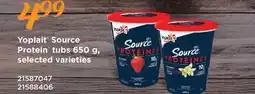 Fortinos YOPLAIT SOURCE PROTEIN TUBS, 650 G offer
