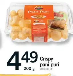 Fortinos CRISPY PANI PURI, 200 g offer