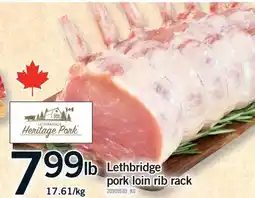 Fortinos LETHBRIDGE PORK LOIN RIB RACK offer